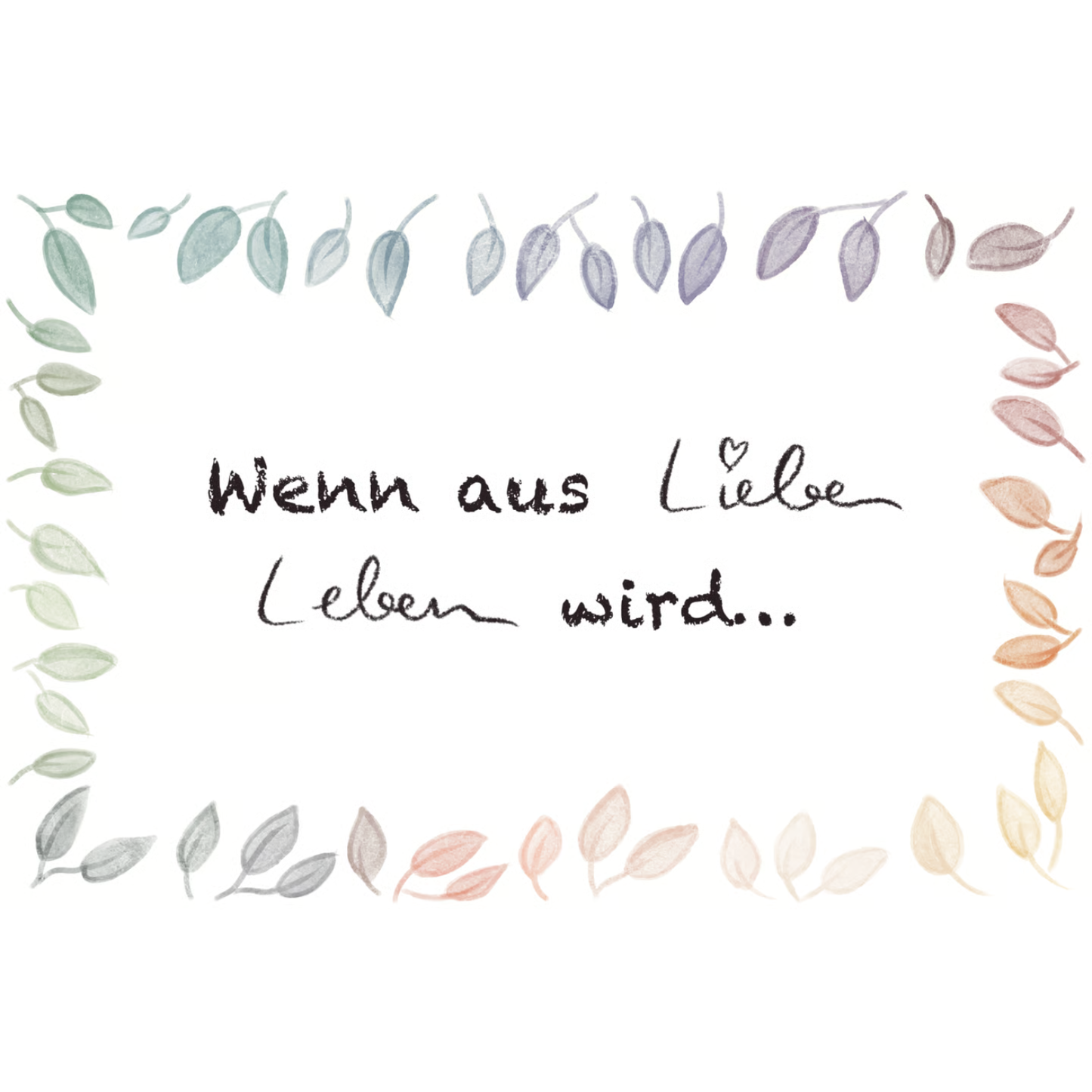 Wenn aus Liebe Leben wird ... - Grußkarten von Benito und Maus