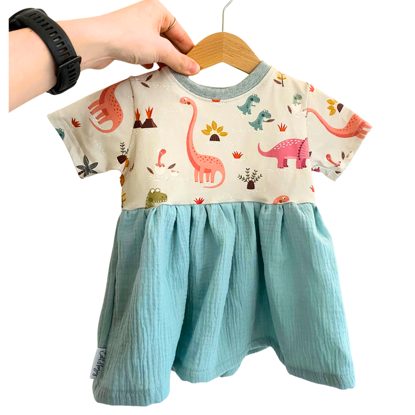 Dino-Girly Shirt Größe 86 von Echt Herzig