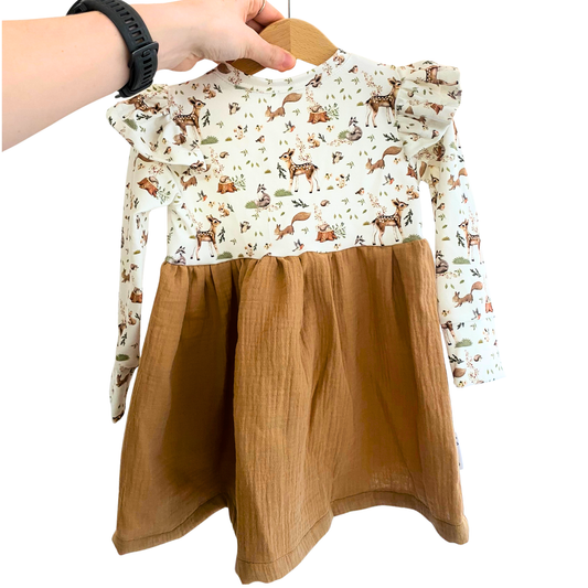 Waldtierekleid Größe 92 von Echt Herzig