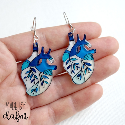 Ohrringe blaues Herz von madebydafni