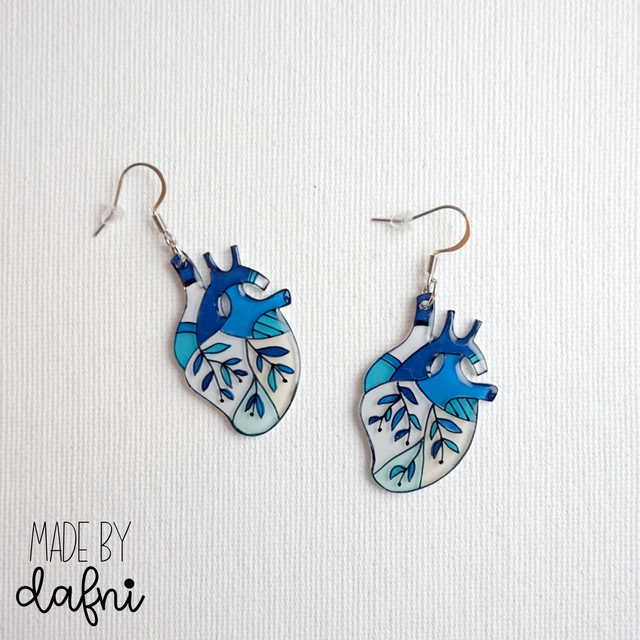 Ohrringe blaues Herz von madebydafni