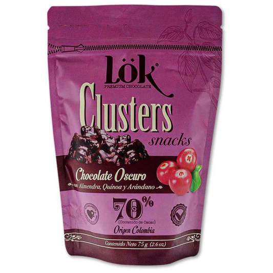 Schokoladen Snacks mit Mandeln, Cranberry & Quinoa – 75 g