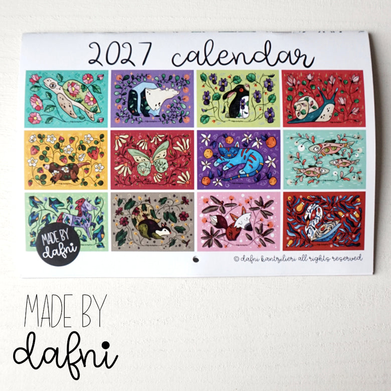 Wandkalender 2027 von madebydafni