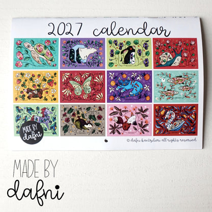 Wandkalender 2027 von madebydafni