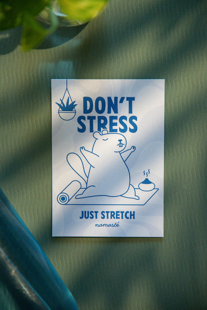 Karte für Yoga Liebhaber und Yoga Liebhaberinnen