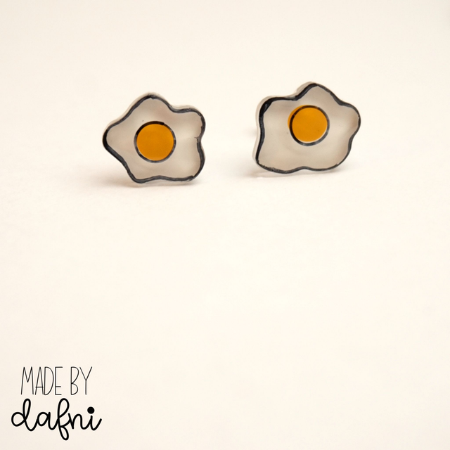 Ohrstecker Spiegeleier von madebydafni