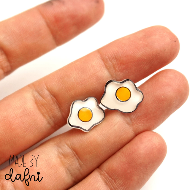 Ohrstecker Spiegeleier von madebydafni