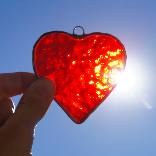 Herz Tiffany Glaskunst von Magpie Castle