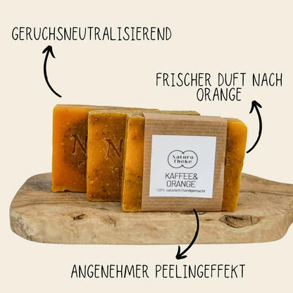 Kaffee und Orange Peelingseife von Naturotheke