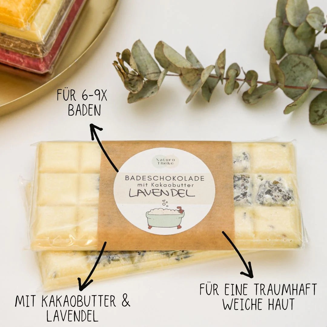 Badeschokolade Lavendel von Naturotheke