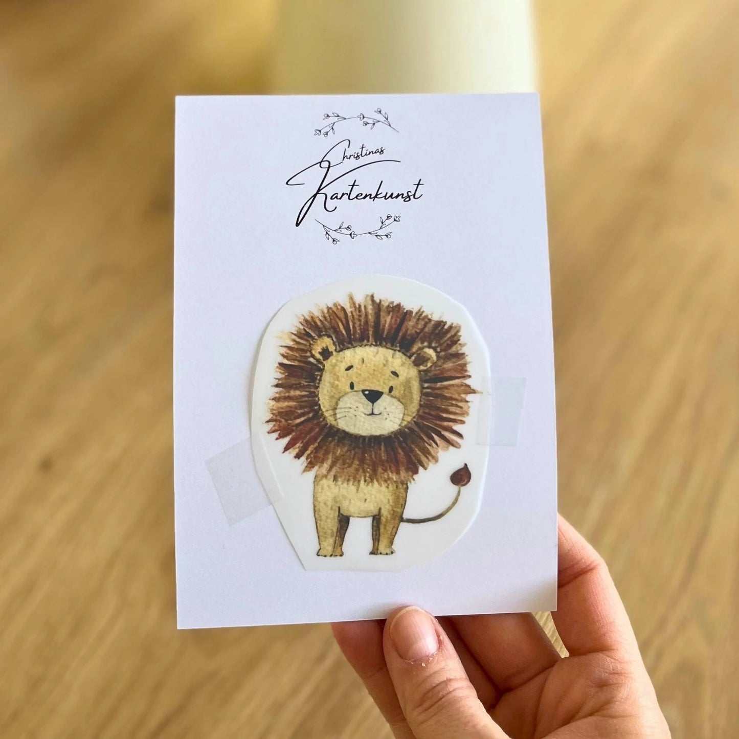 Bügelbild Löwe von Christinas Kartenkunst