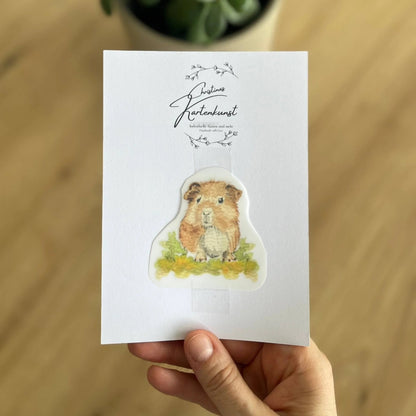 Bügelbild Meerschweinchen von Christinas Kartenkunst