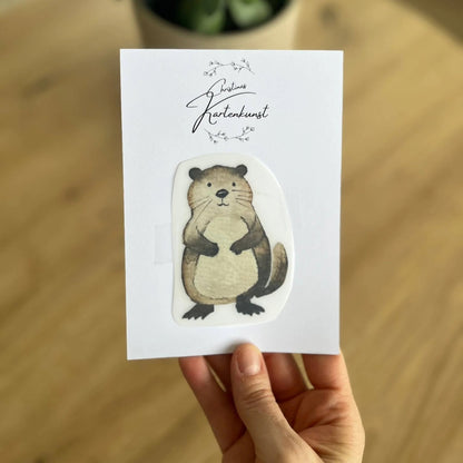 Bügelbild Biber von Christinas Kartenkunst