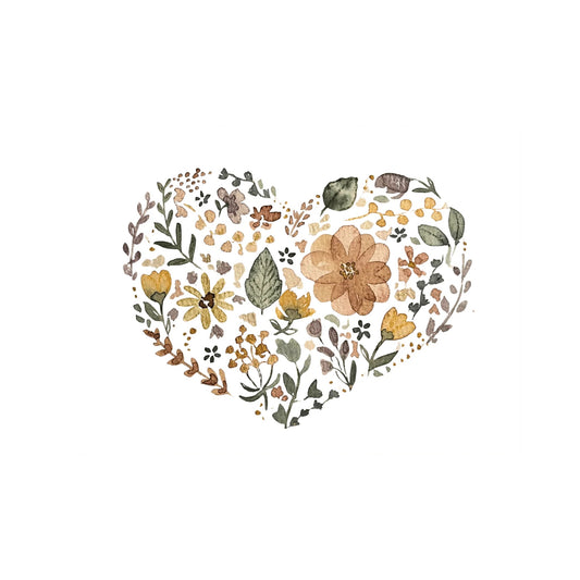 Grußkarte Blumenherz von Christinas Kartenkunst