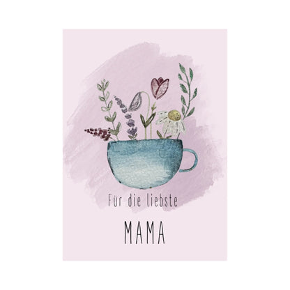 Grußkarte für die liebste Mama von Christinas Kartenkunst