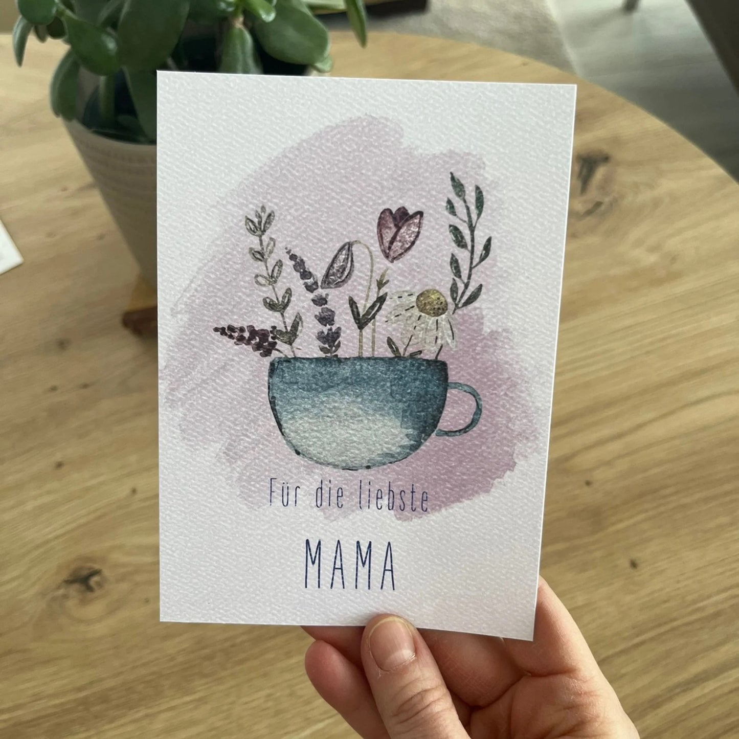 Grußkarte für die liebste Mama von Christinas Kartenkunst