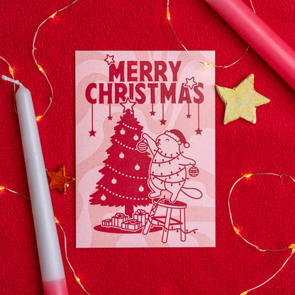 Weihnachtliche Murmeltier Grußkarten von dizzylines