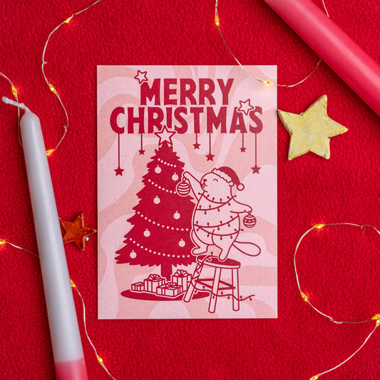 Weihnachtliche Murmeltier Grußkarten von dizzylines