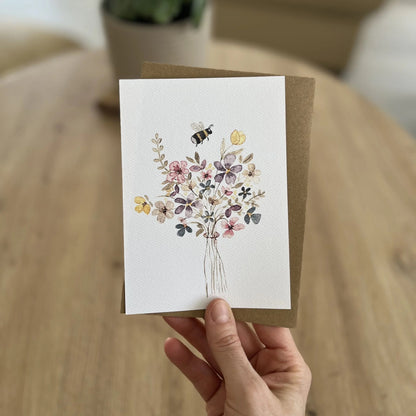 Grußkarte Blumenstrauß von Christinas Kartenkunst