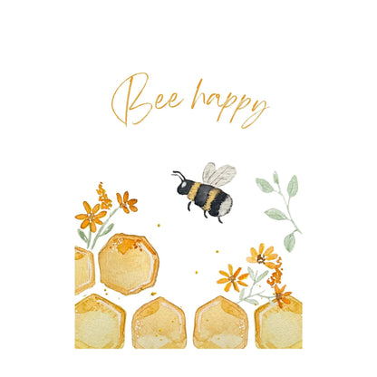 Grußkarte Be happy von Christinas Kartenkunst