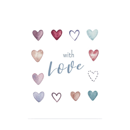 Grußkarte with love von Christinas Kartenkunst