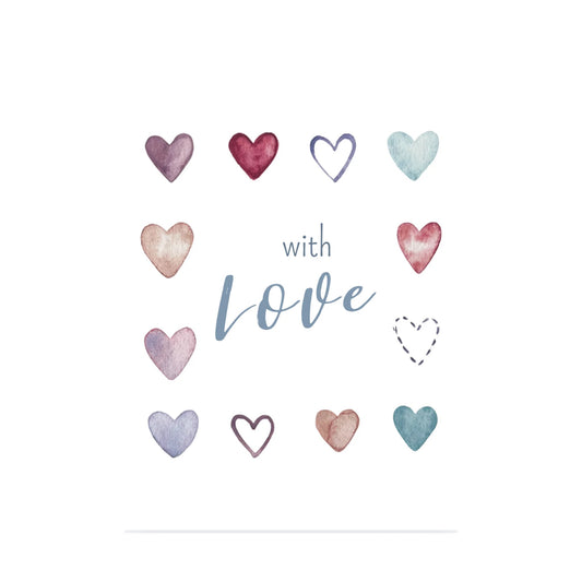 Grußkarte with love von Christinas Kartenkunst