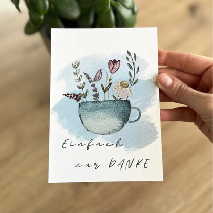 Grußkarte Einfach nur Danke von Christinas Kartenkunst