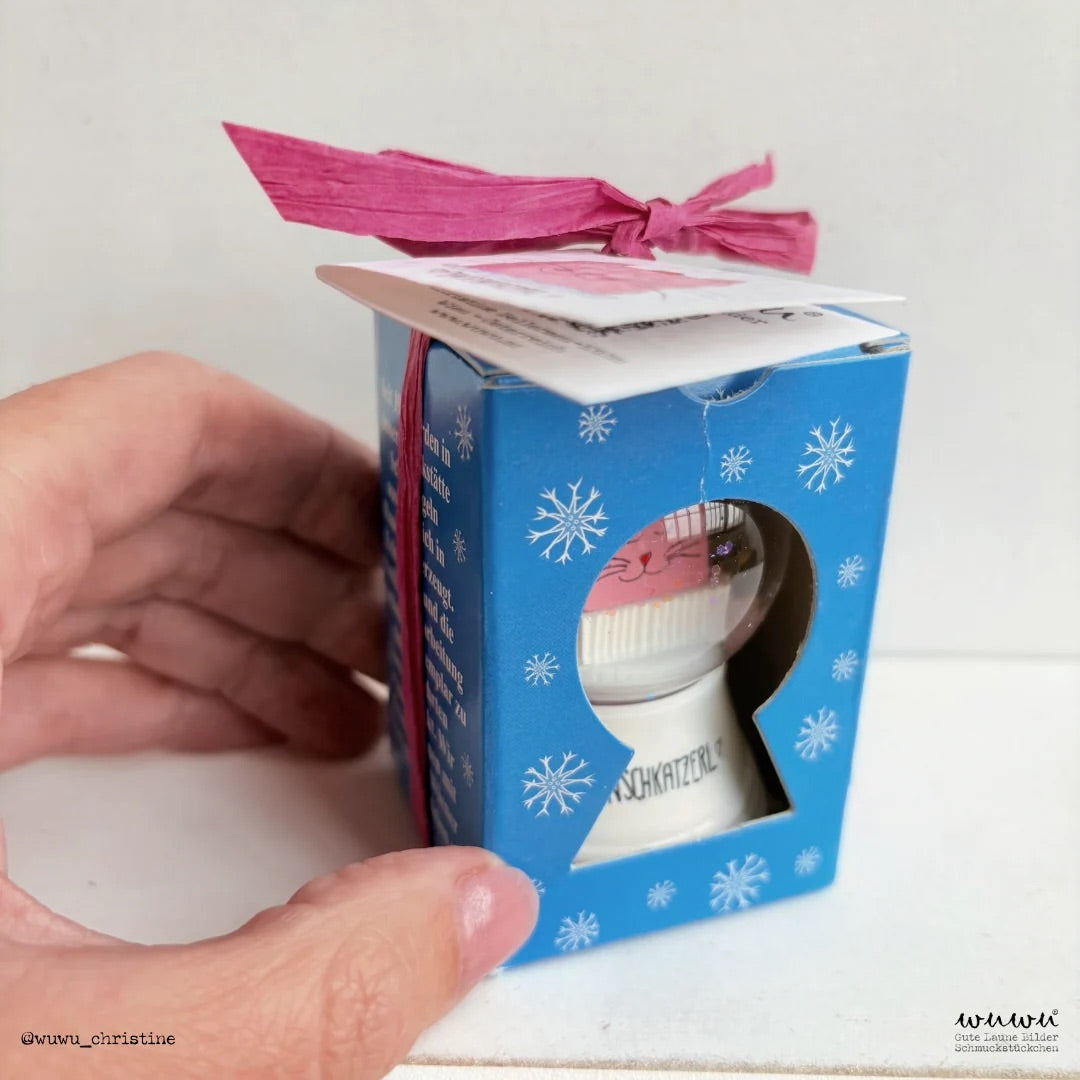Punschkatzerl Schneekugel von Wuwu