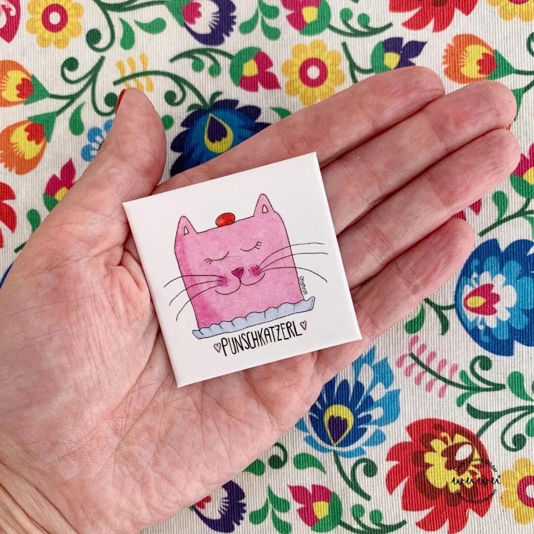 Punschkatzerl Magnet von Wuwu