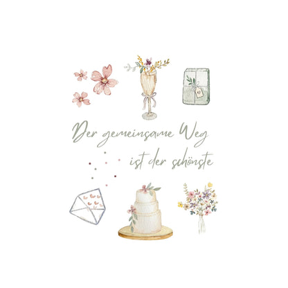 Grußkarte Hochzeit von Christinas Kartenkunst