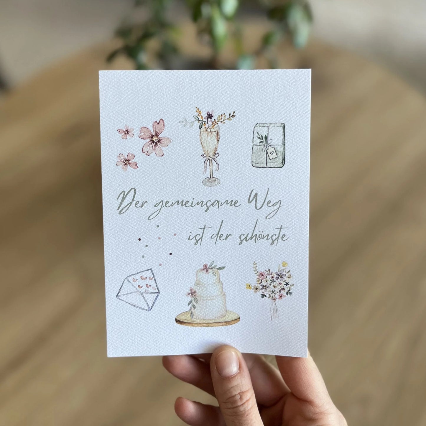 Grußkarte Hochzeit von Christinas Kartenkunst