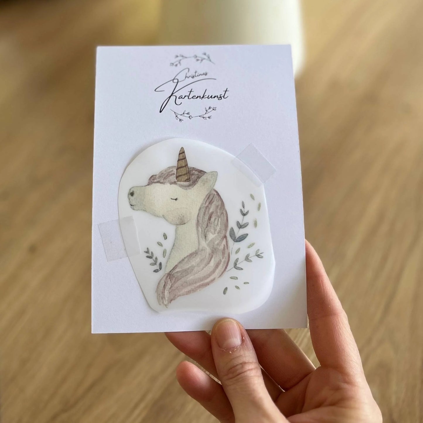 Bügelbild Einhorn von Christinas Kartenkunst