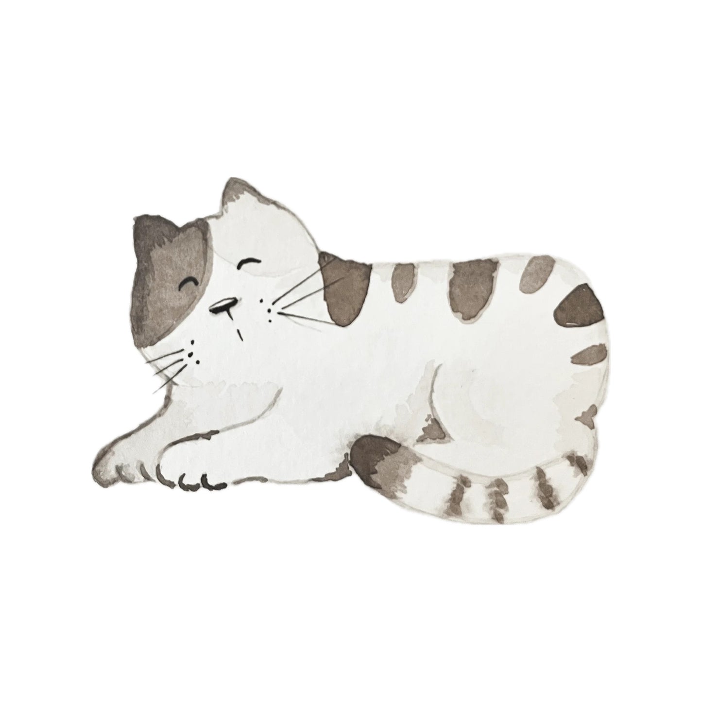 Bügelbild liegende Katze von Christinas Kartenkunst