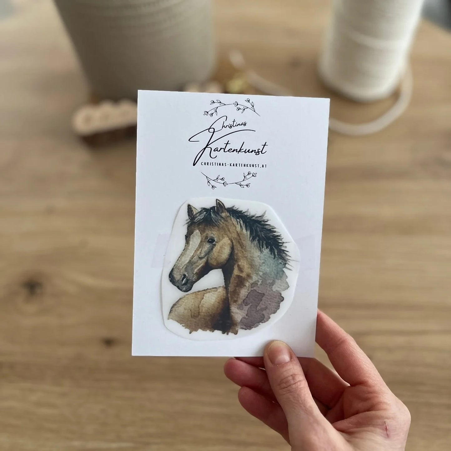 Bügelbild Pferd von Christinas Kartenkunst