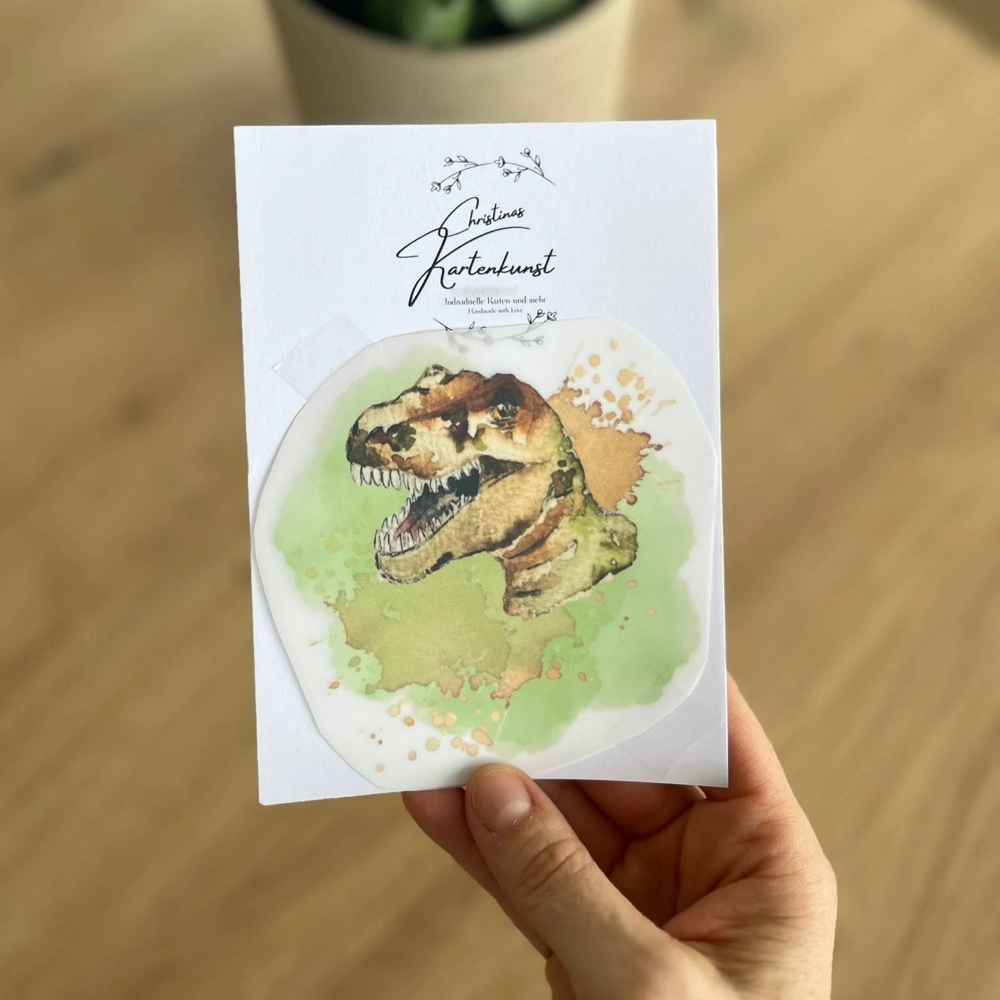 Bügelbild Raptor von Christinas Kartenkunst
