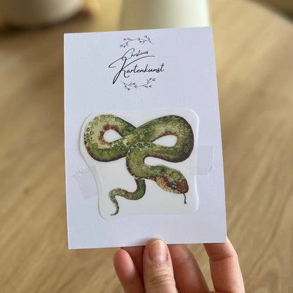 Bügelbild Schlange von Christinas Kartenkunst
