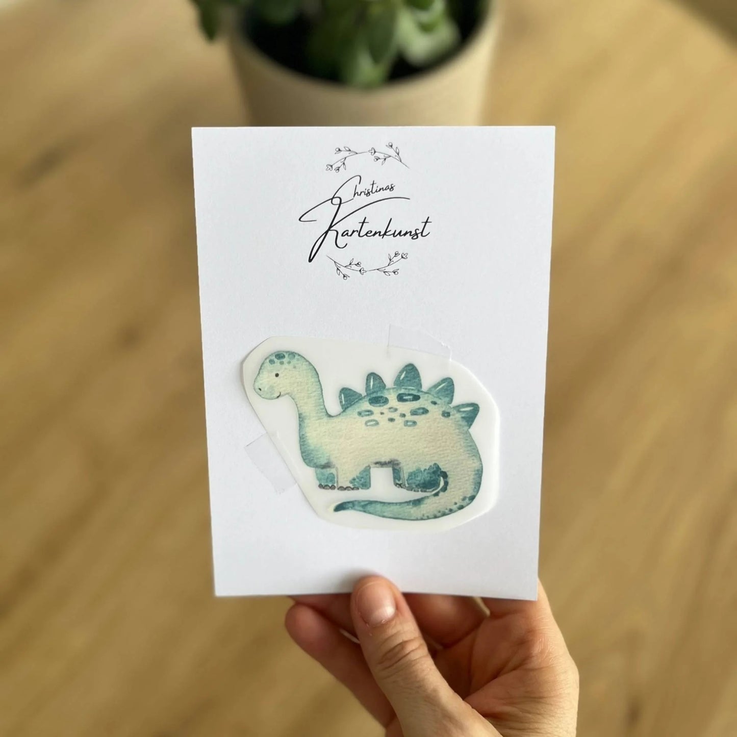 Bügelbild Stegosaurus von Christinas Kartenkunst