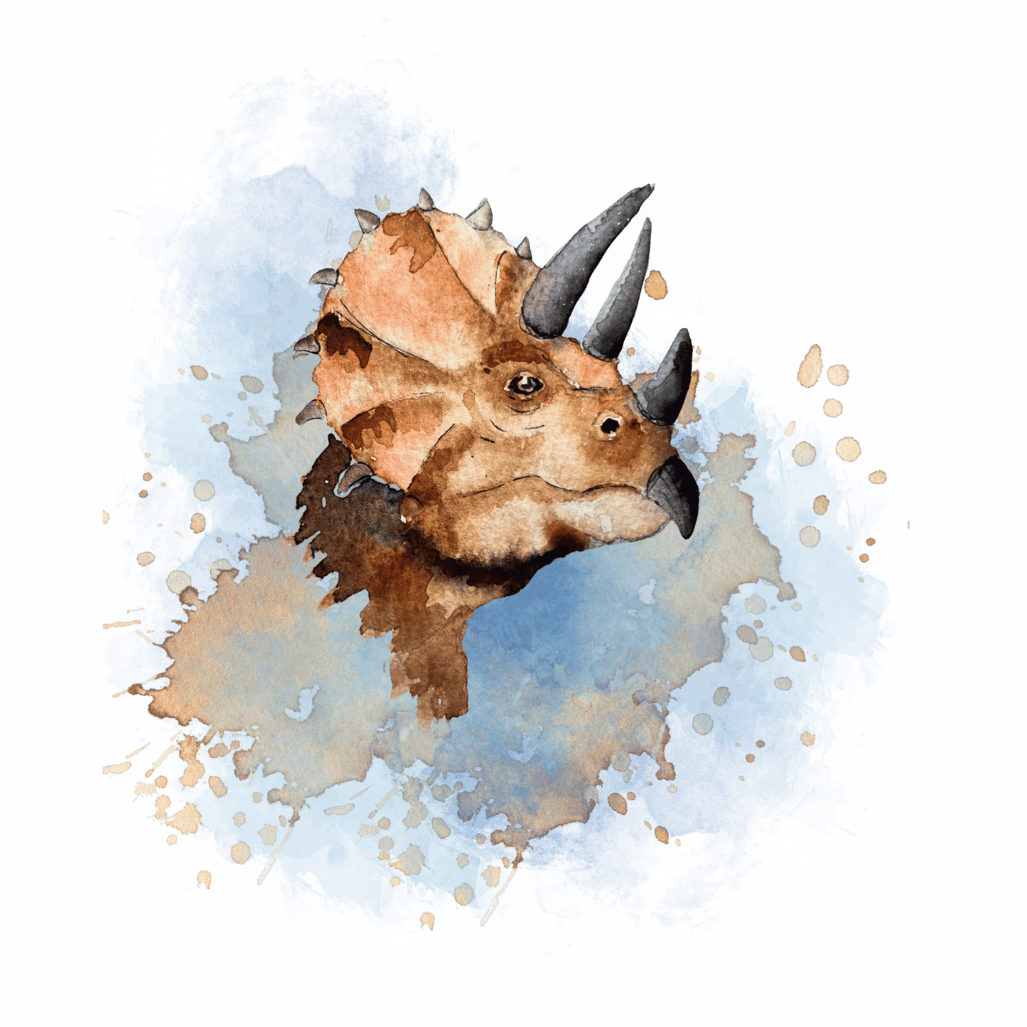 Bügelbild Triceratops von Christinas Kartenkunst