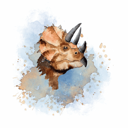 Bügelbild Triceratops von Christinas Kartenkunst