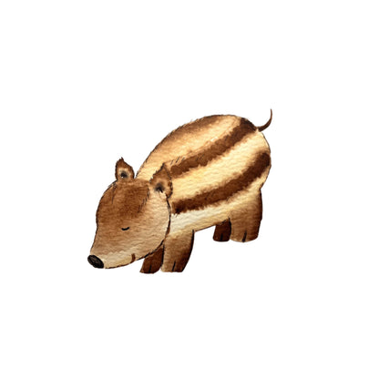 Bügelbild Wildschwein von Christinas Kartenkunst