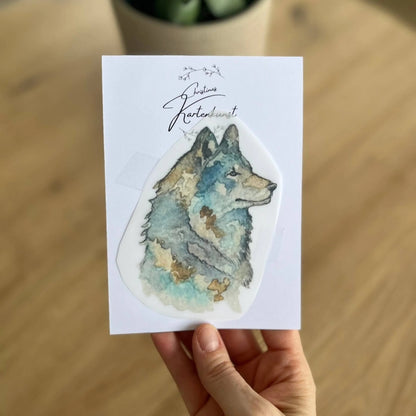 Bügelbild Wolf von Christinas Kartenkunst