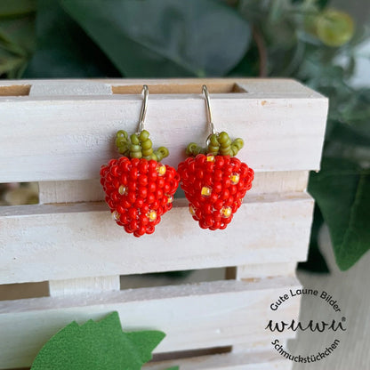 Ohrring Erdbeeren von Wuwu