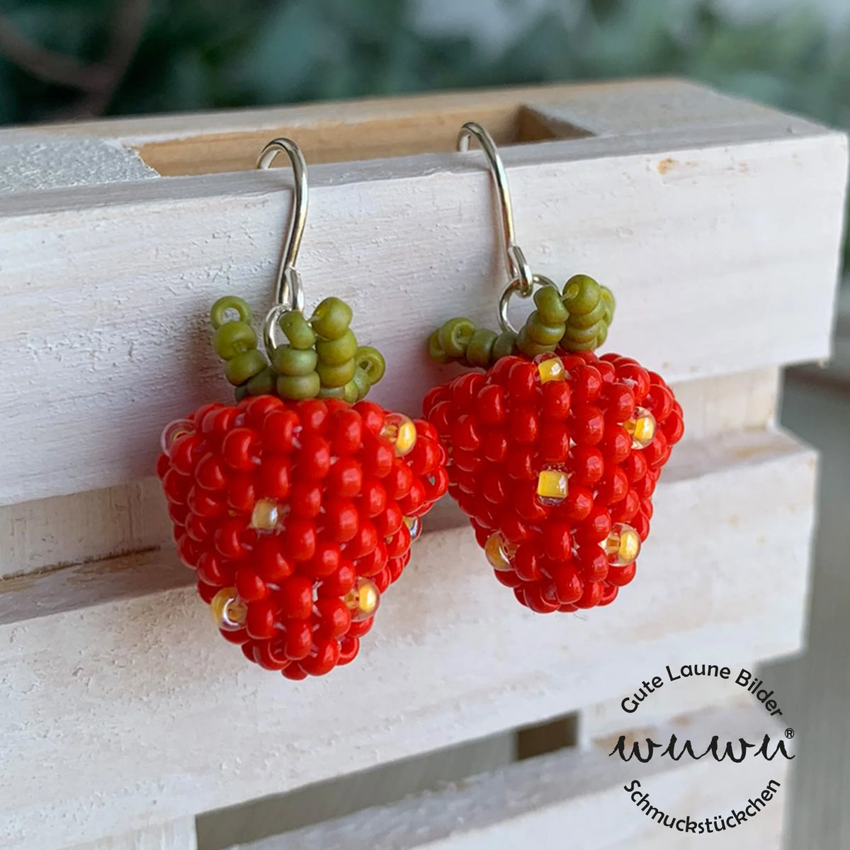 Ohrring Erdbeeren von Wuwu