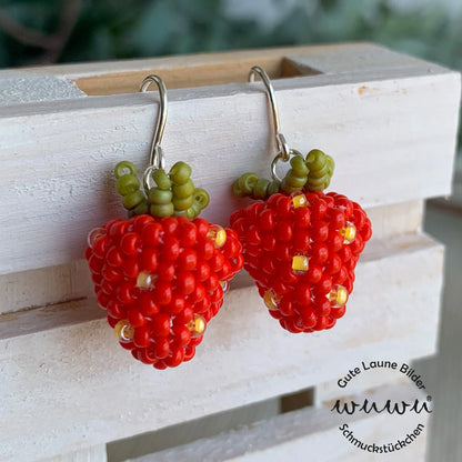 Ohrring Erdbeeren von Wuwu
