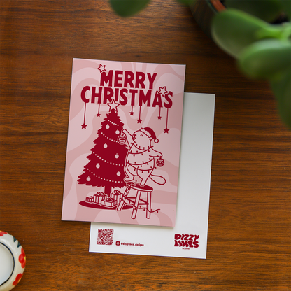 Weihnachtliche Murmeltier Grußkarten von dizzylines