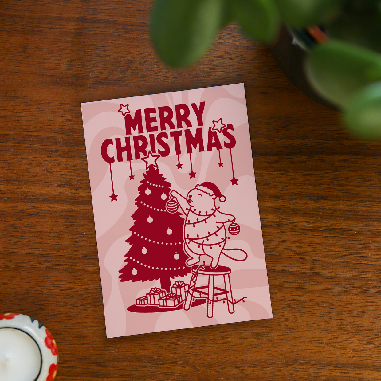 Weihnachtliche Murmeltier Grußkarten von dizzylines