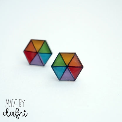 Ohrstecker bunt von madebydafni
