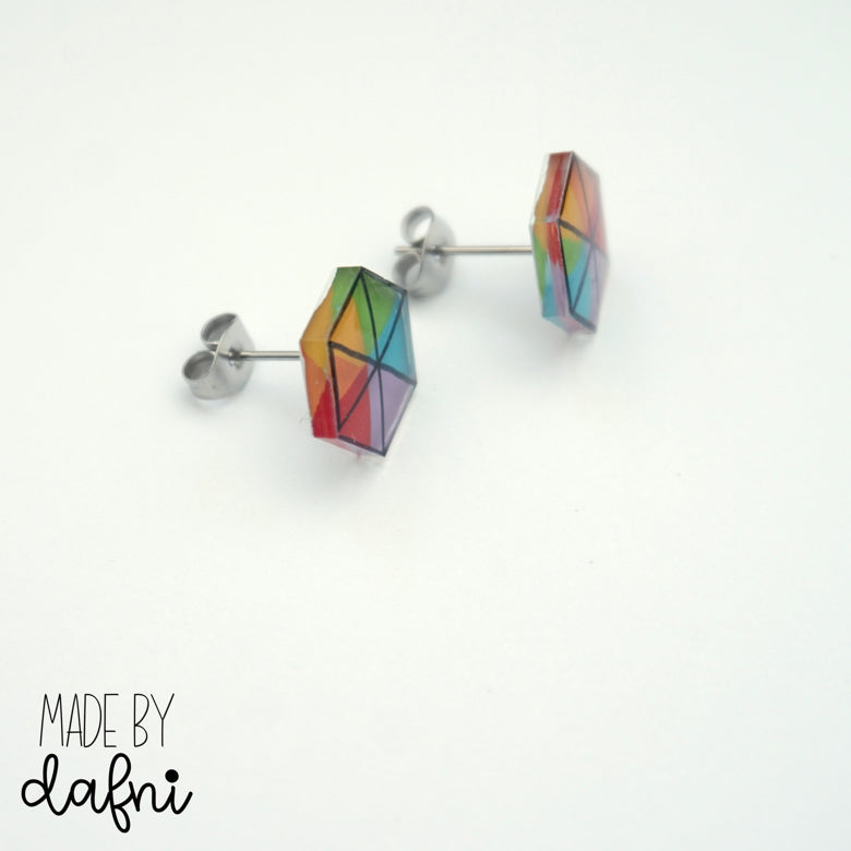 Ohrstecker bunt von madebydafni