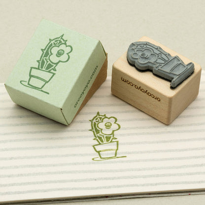 Stempel Kaktus mit Blüte von OrcOYoyo