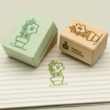 Stempel Kaktus mit Blüte von OrcOYoyo